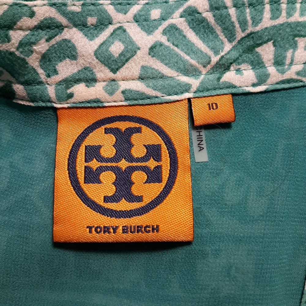 Tory Burch Silk Tunic Top Sequins - Picture 6 of 8